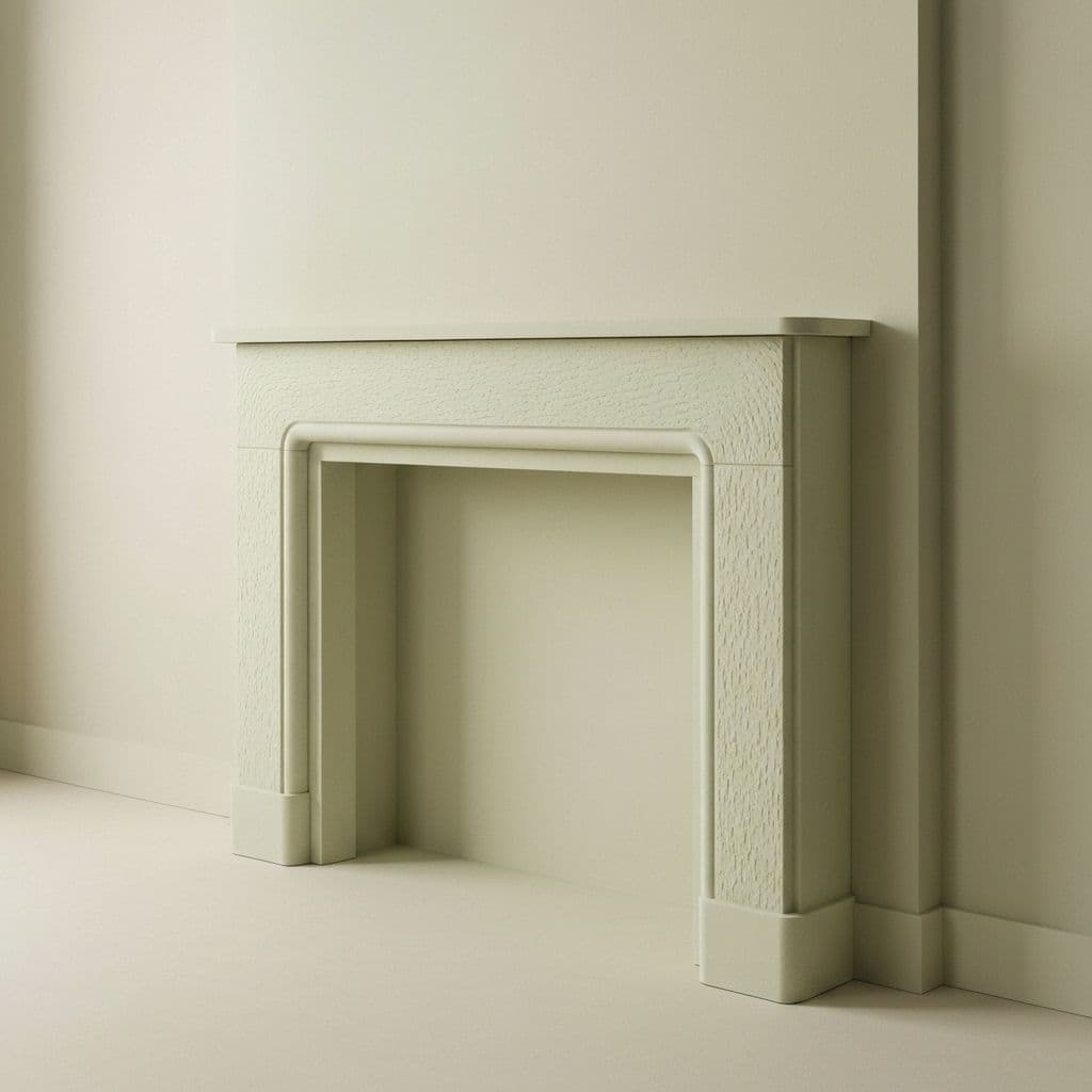 Limewash Fireplace